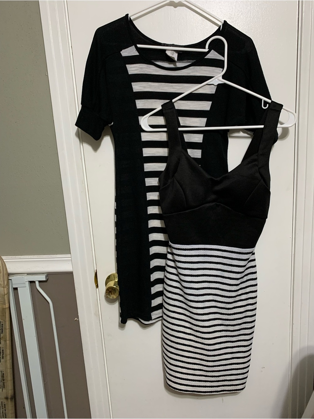 Hypnotik, Charlotte Russe- Black White Striped Dress Bundle S/M